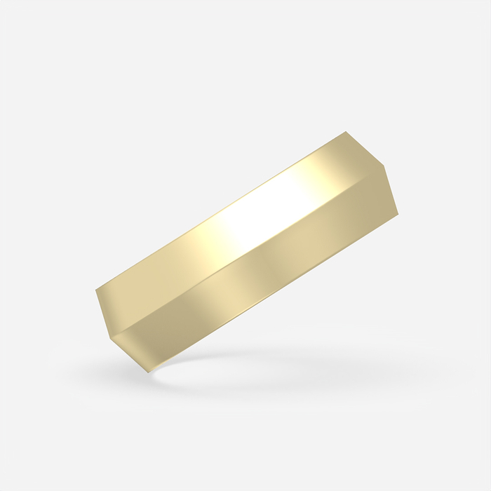 Knife Edge Wedding Band - 6mm Knife Edge Wedding Band